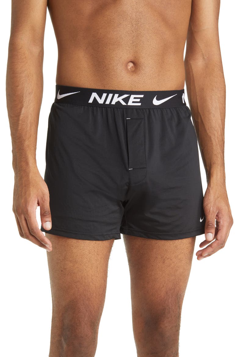 3-Pack Dri-FIT Essential Micro Boxers, Alternate, color, BLACK