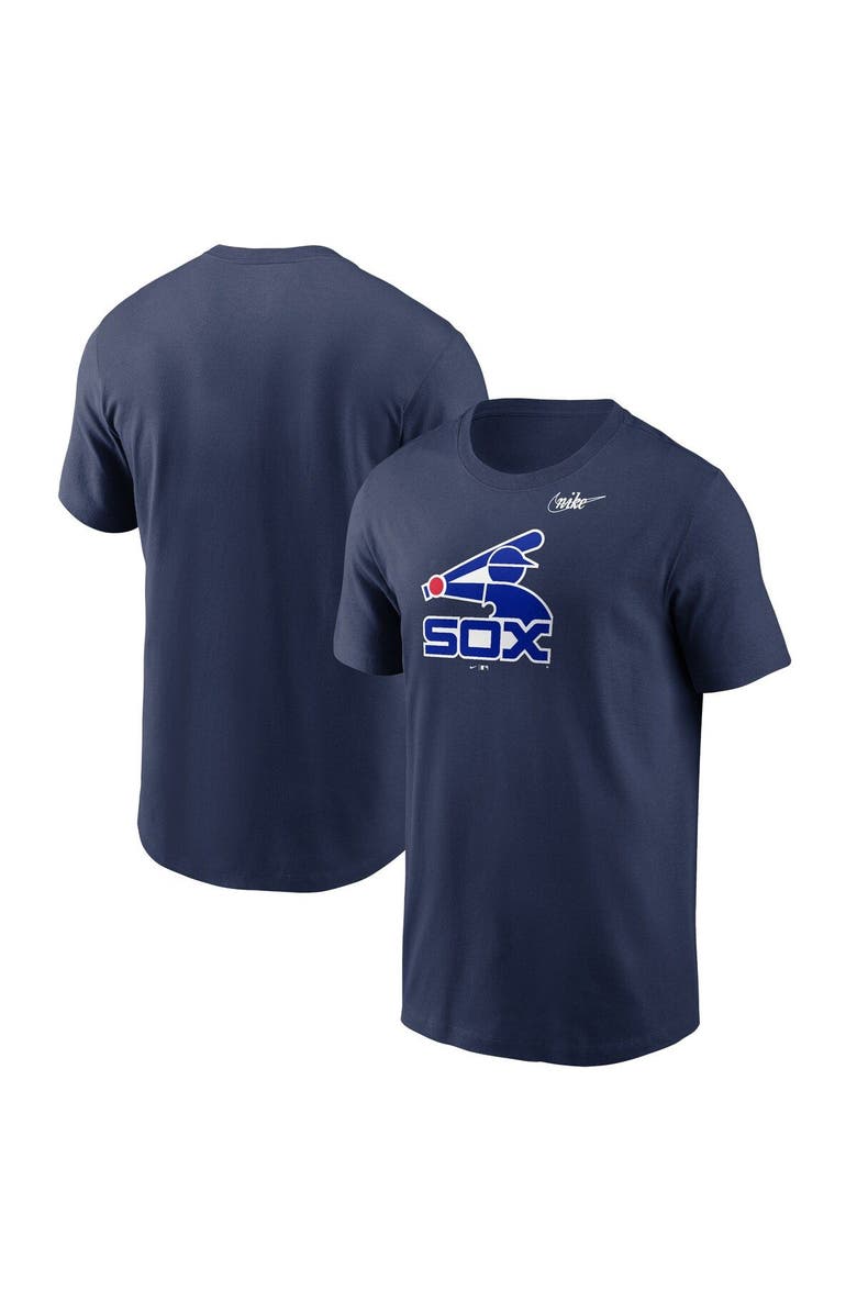 Nike Men's Nike Navy Chicago White Sox Cooperstown Collection Logo T-Shirt, Main, color, 