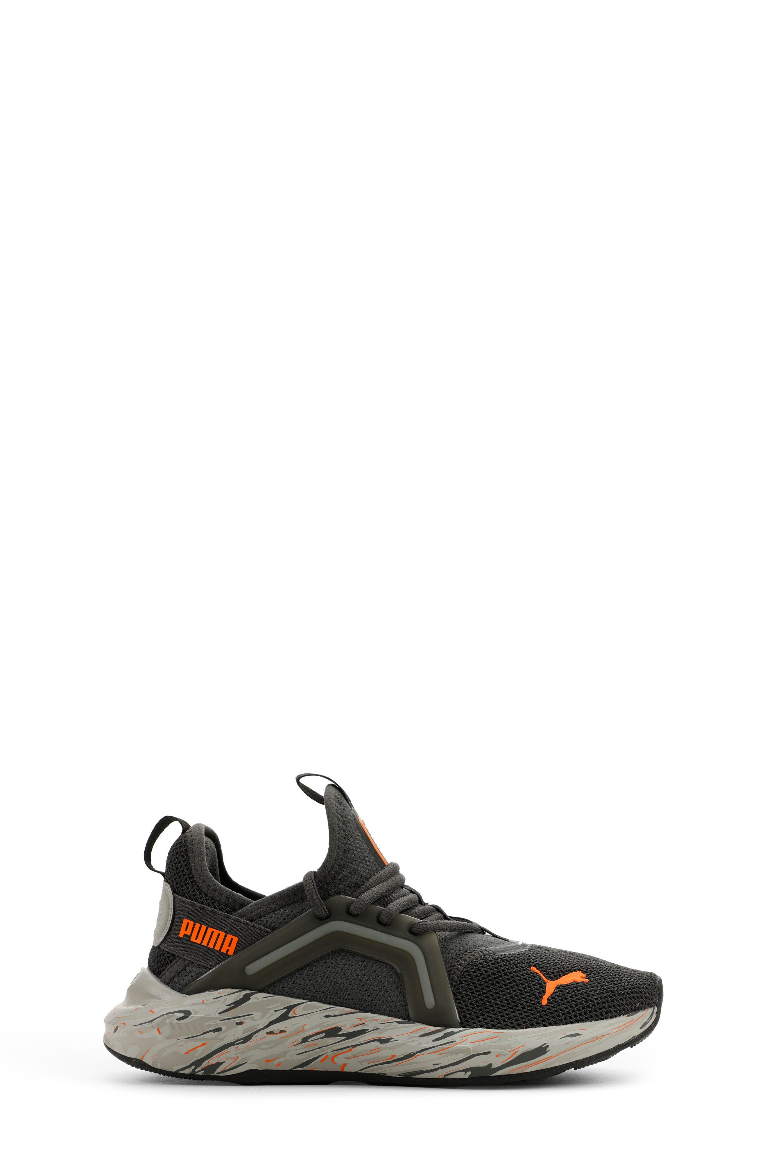 Kids' Softride Enzo 5 Plasmic Sneaker, Alternate, color, SHADOW GRAY/ ORANGE GLO