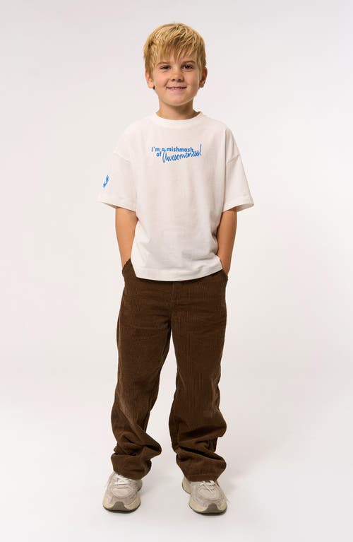 The New Kids' Perry Organic Cotton Graphic T-shirt In White