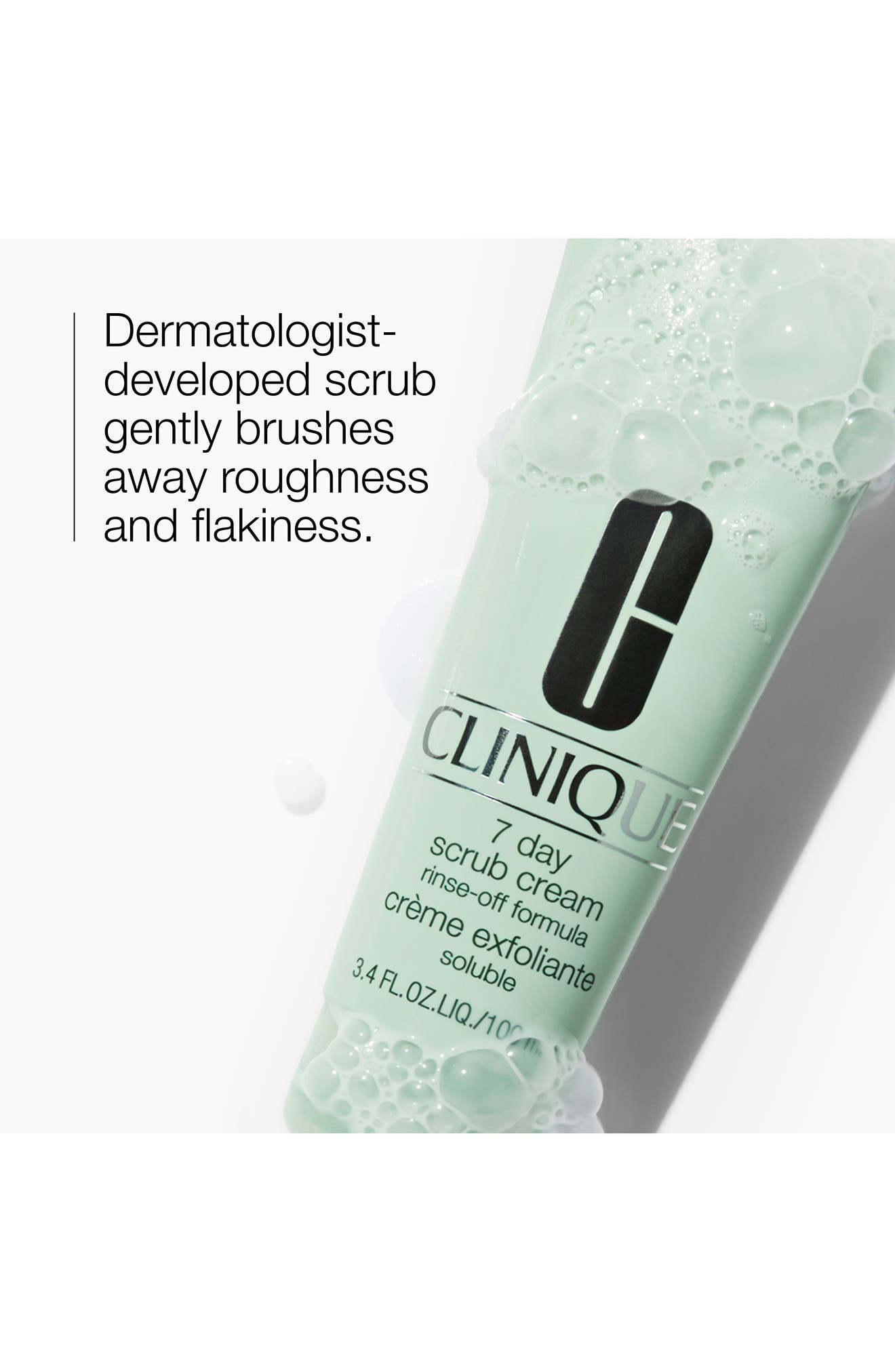 Clinique 7 day Scrub Cream Rinse-off Formula Cleanser Deluxe 8.5 oz
