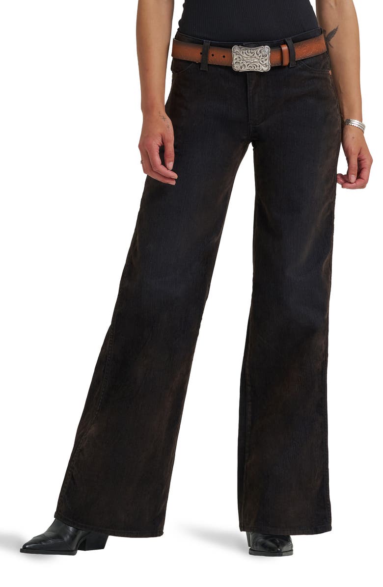 Wrangler Worldwide Mid Rise Wide Leg Jeans, Main, color, Mole