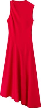 MANGO Vestido Sleeveless Asymmetric Midi Dress