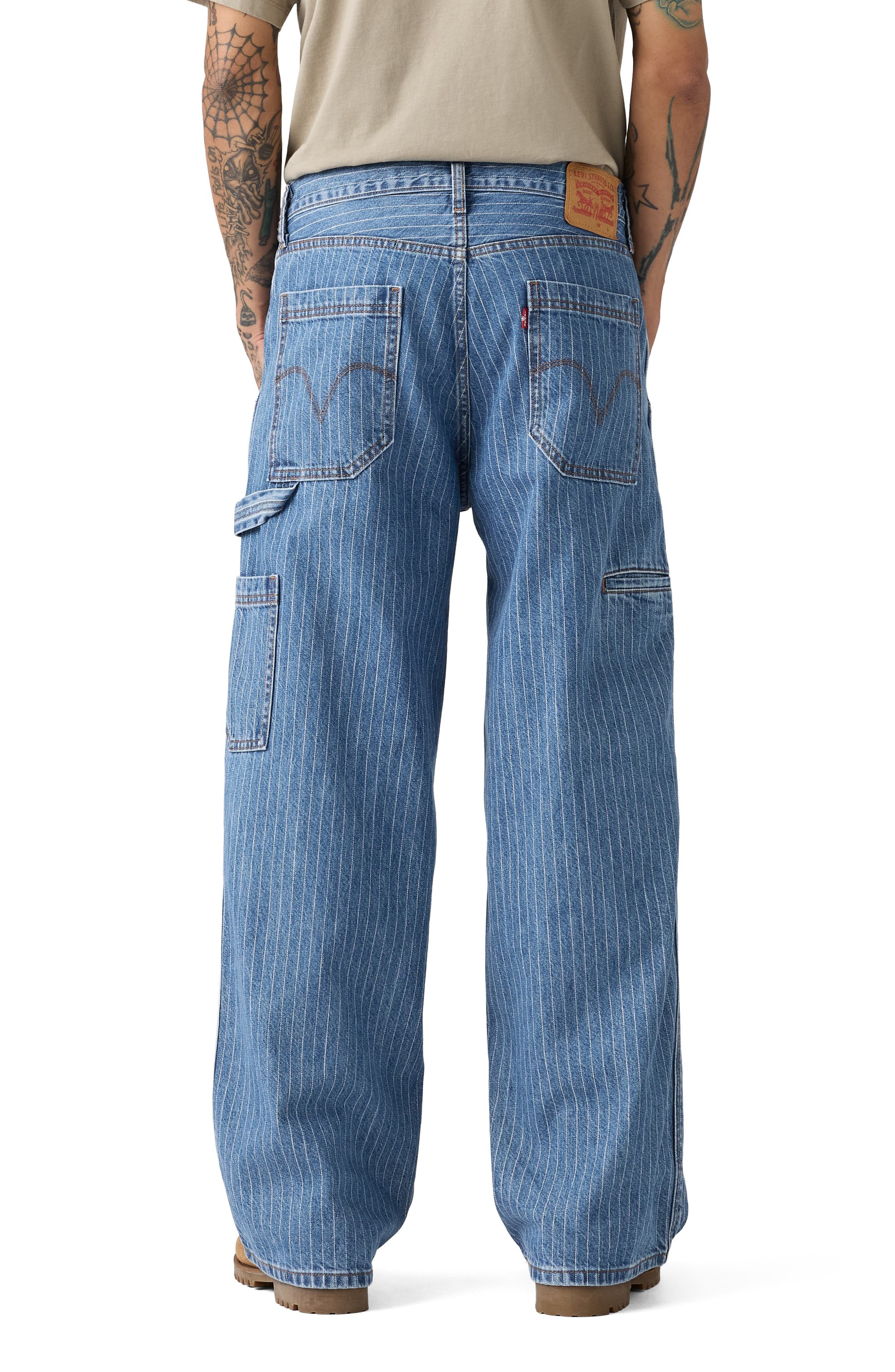 Levi's Extra Baggy Pinstripe Utility Jeans (Men) | Nordstromrack