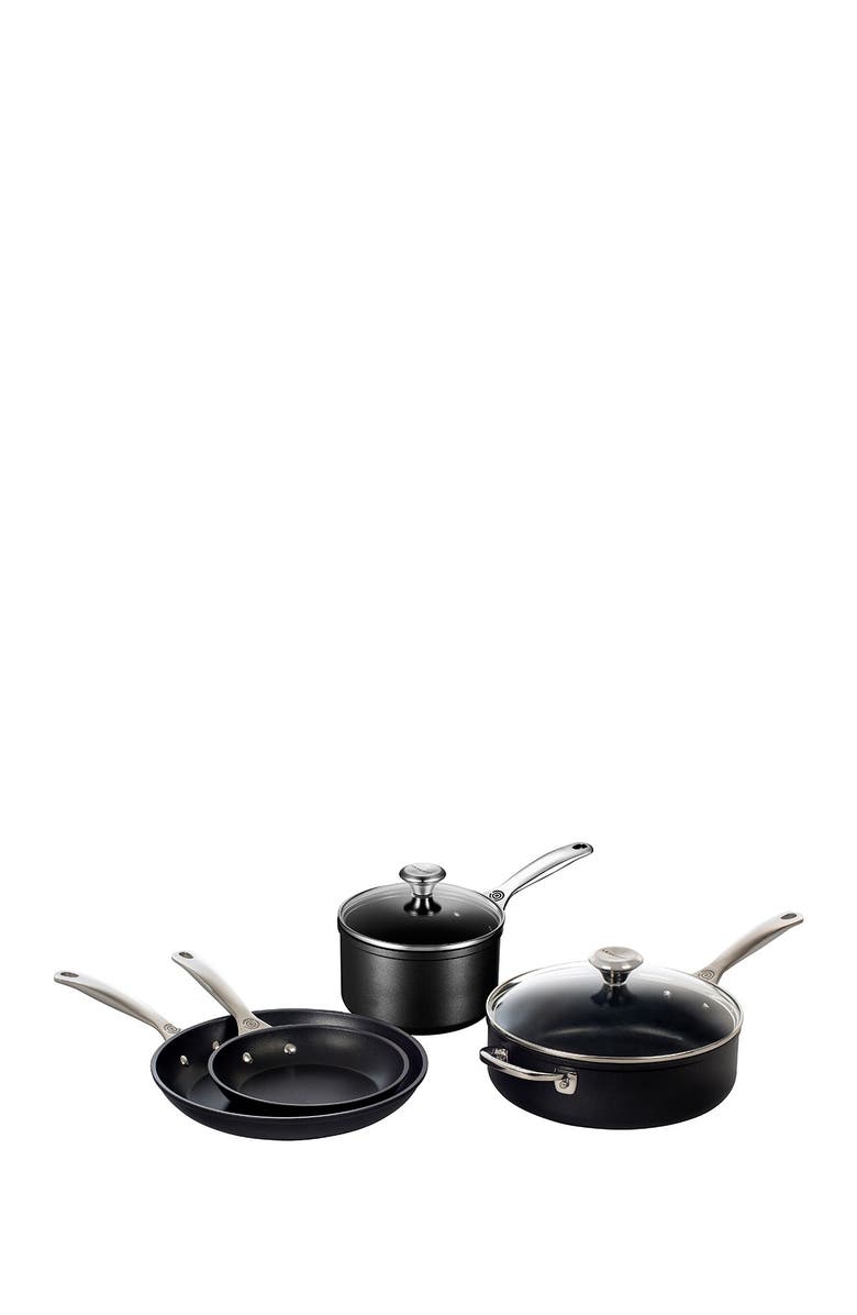 Le Creuset 6-Piece Toughened Nonstick PRO Cookware Set, Alternate, color, Black