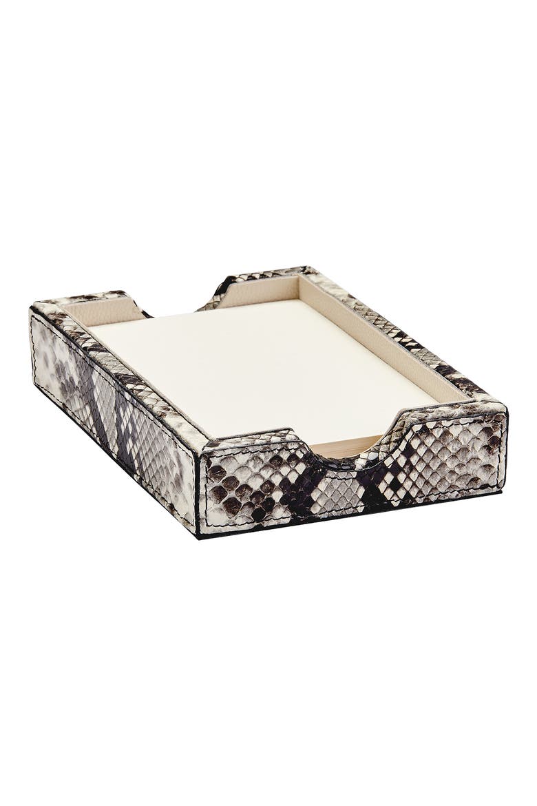Memo Tray & Note Pad, Main, color, BLACK AND WHITE