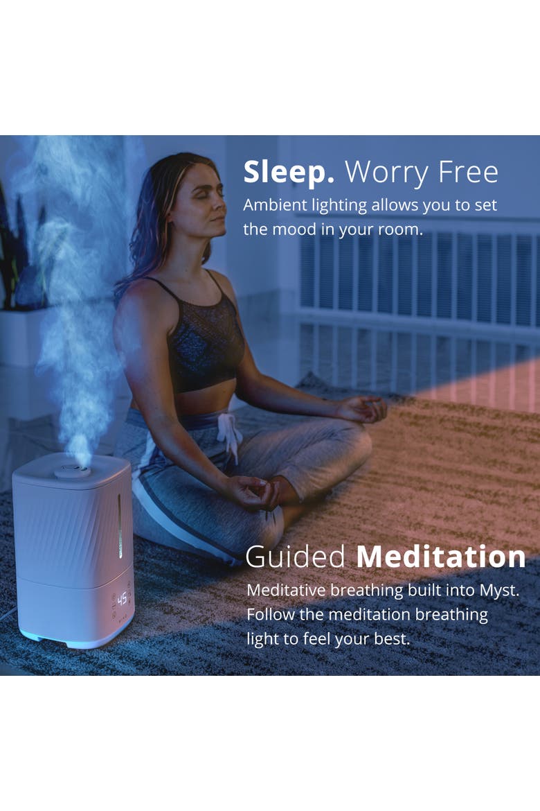 Myst 2-in-1 Cool and Warm Mist Humidifier, Alternate, color, White