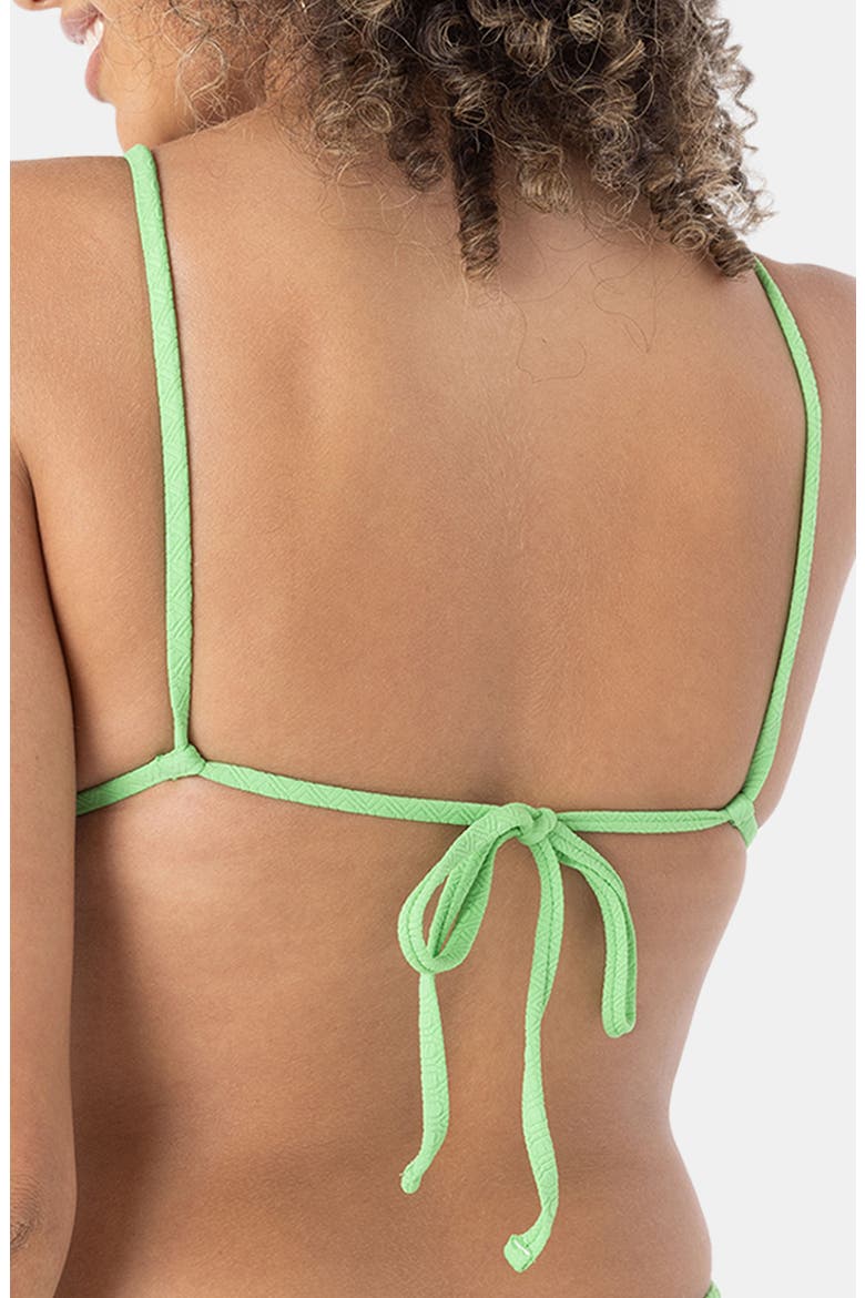 Haliewa Built Up Triangle Bikini Top, Alternate, color, VIBRANT GREEN