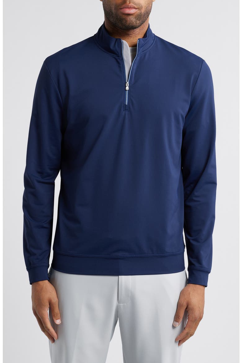 Motion Performance Quarter Zip Pullover, Main, color, NAVY
