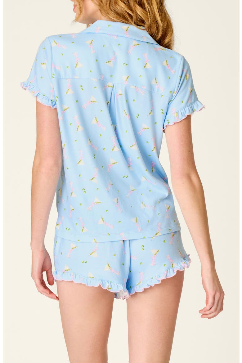Olive You Short Pajamas, Alternate, color, BREEZE