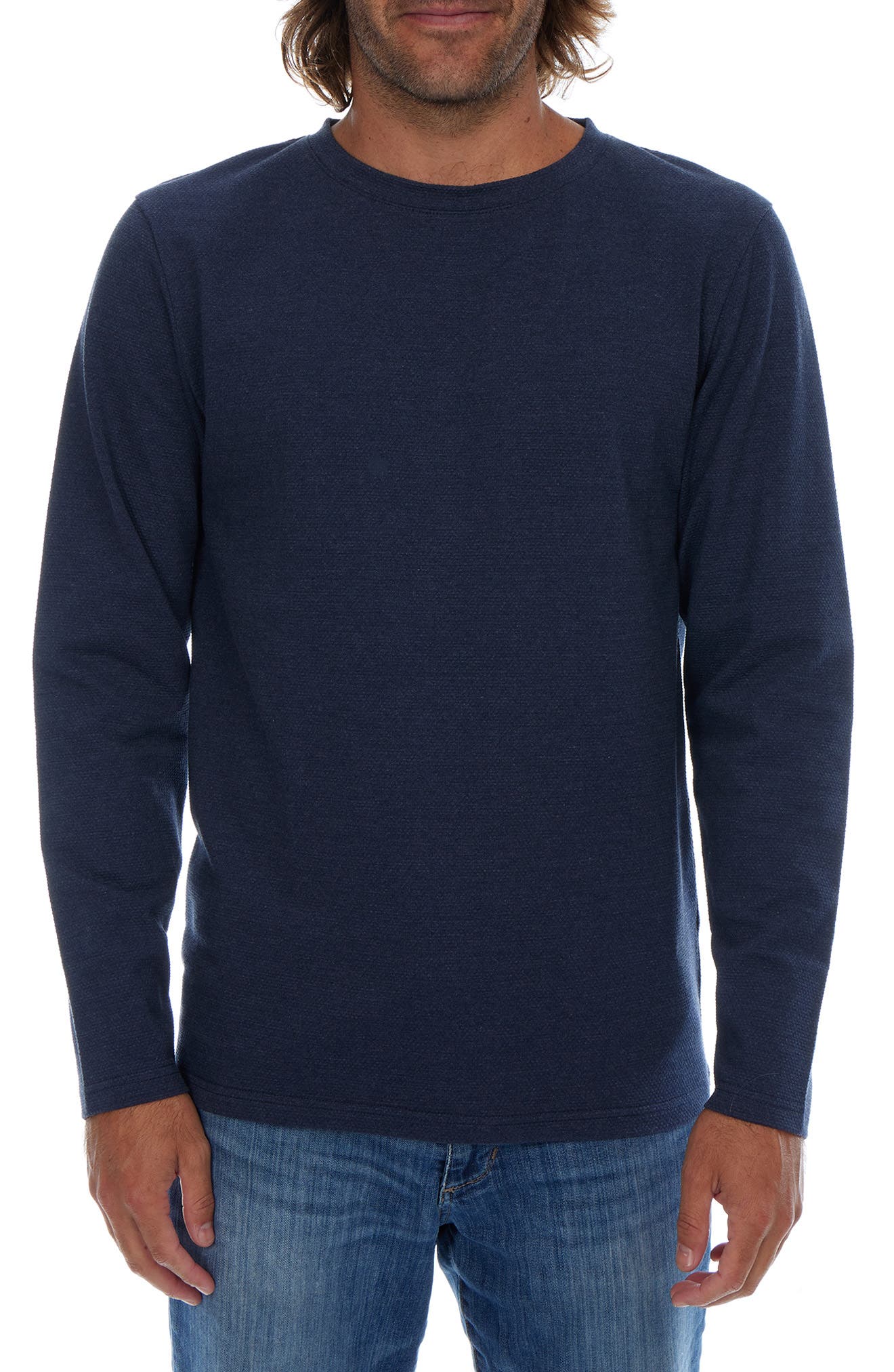 PX Textured Long Sleeve Crewneck T-Shirt