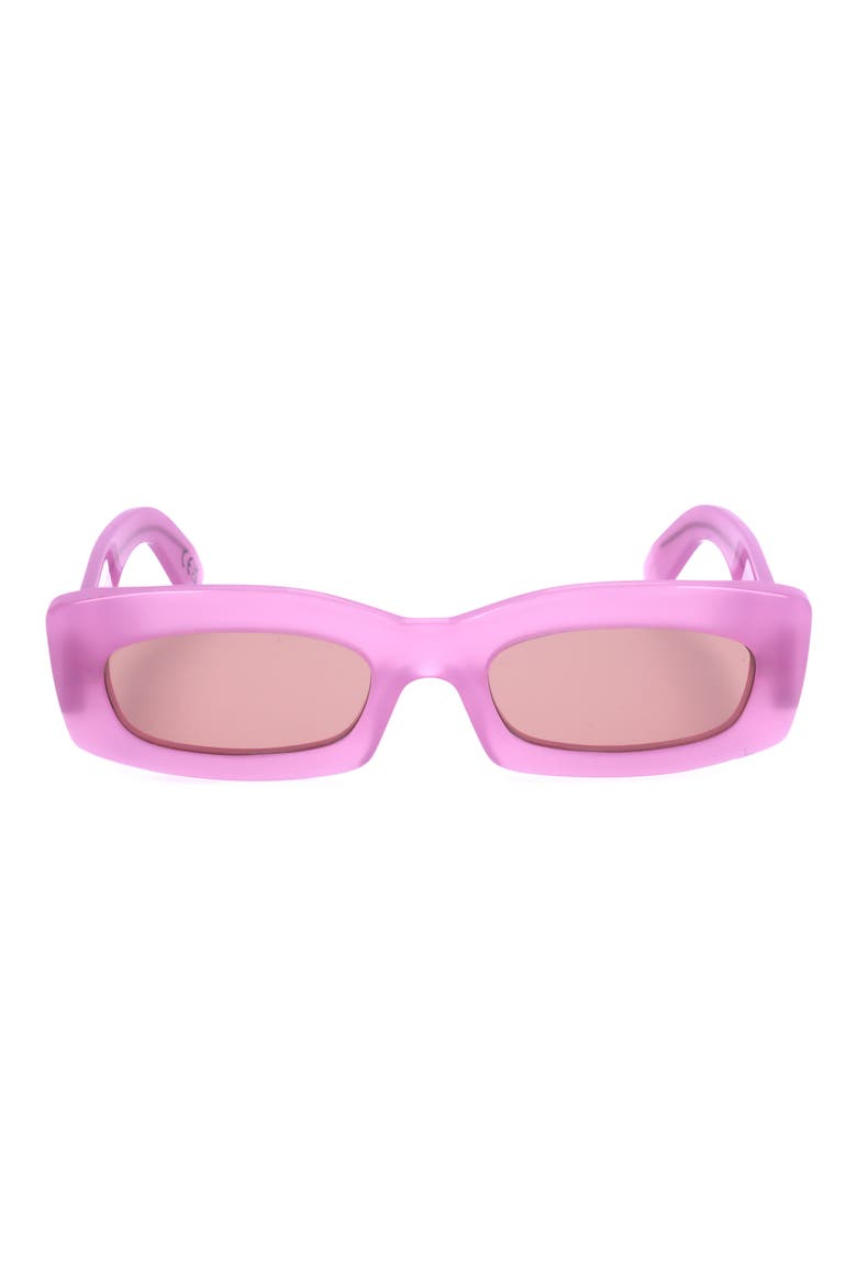 53mm Round Sunglasses, Main, color, PINK/ DARK GREY