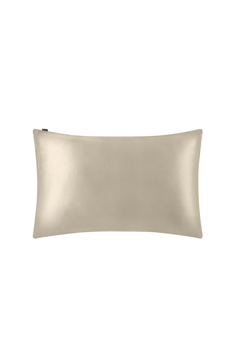 100% Silk Terse Envelope Pillowcase, Main, color, Taupe