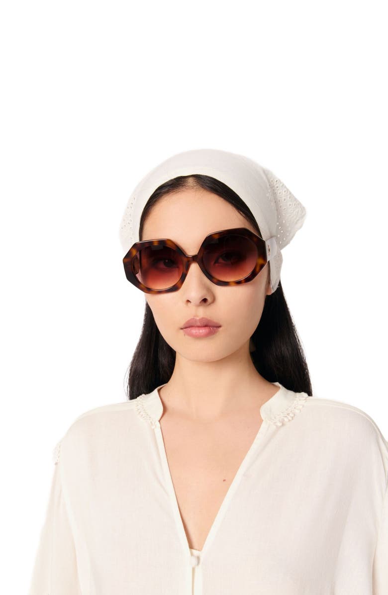 maje Long sleeve blouse, Alternate, color, 