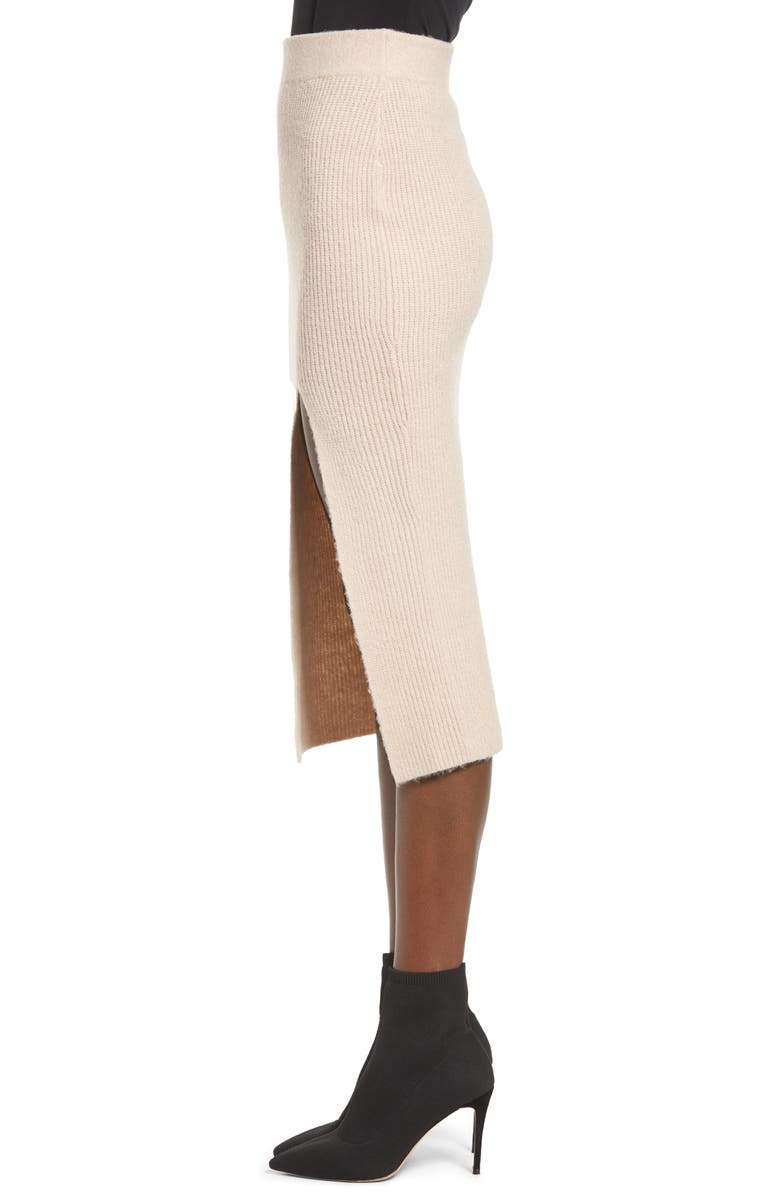 Leith Split Sweater Midi Skirt, Alternate, color,