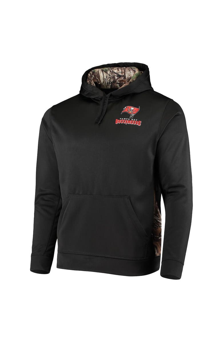 DUNBROOKE Men's Dunbrooke Black/Realtree Camo Tampa Bay Buccaneers Logo Ranger Pullover Hoodie, Alternate, color, Black