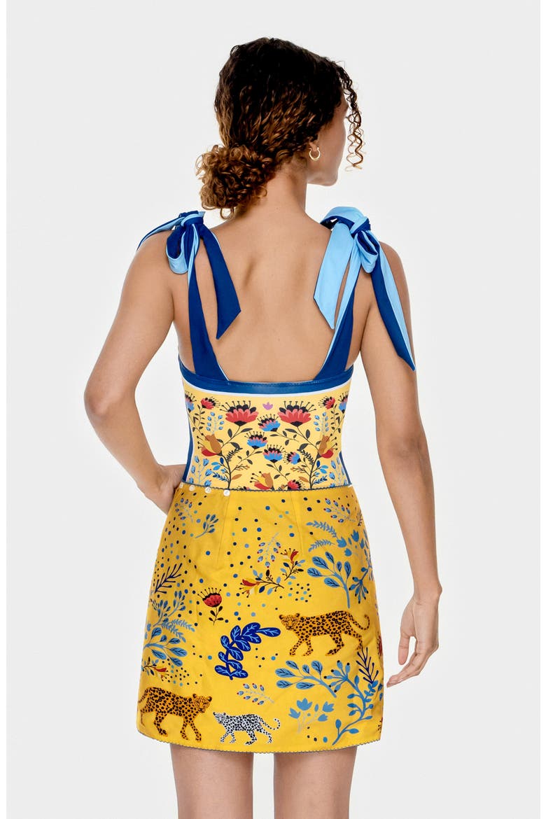 Swim Cover Up Skirt-Amazon Rainforest, Alternate, color, Blue