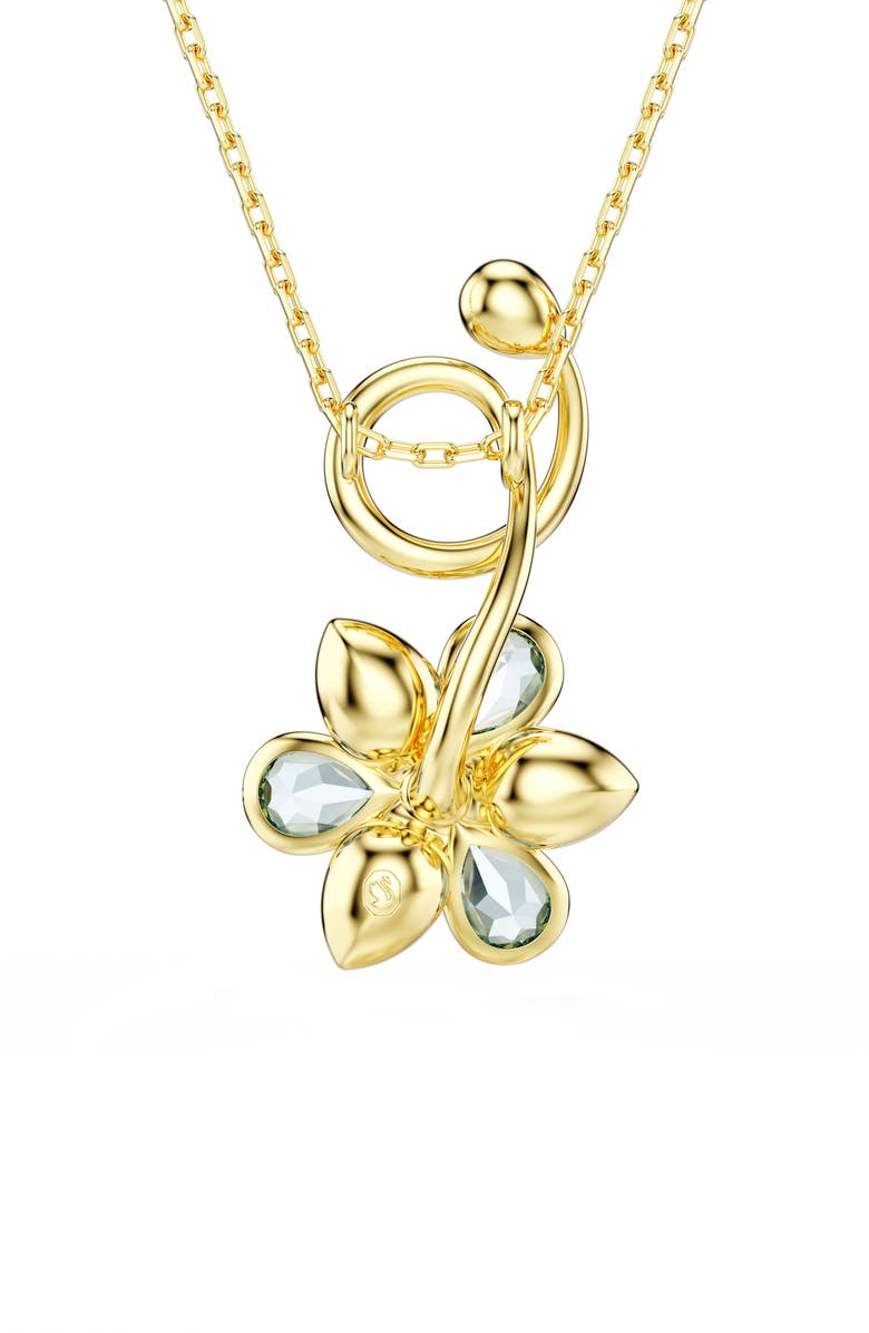Swarovski Idyllia Floral Pendant Necklace, Alternate, color, Blue