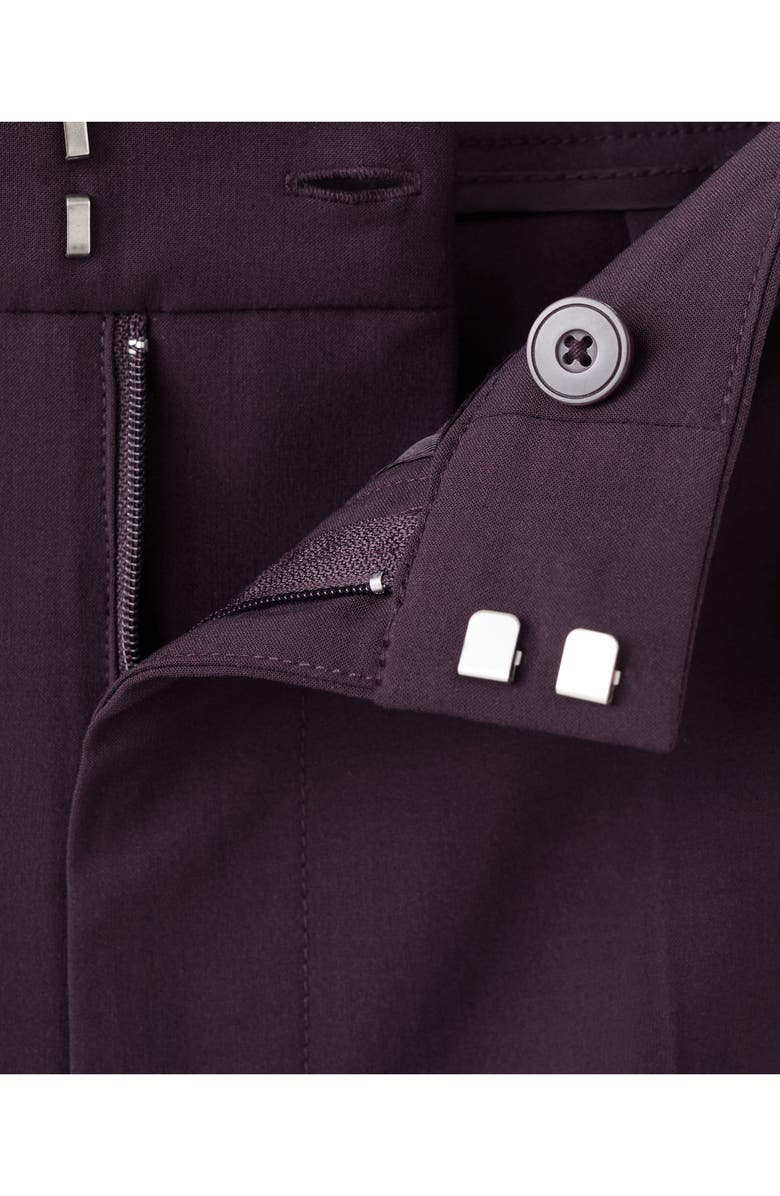 MANGO Side Stripe Pants, Alternate, color, Maroon