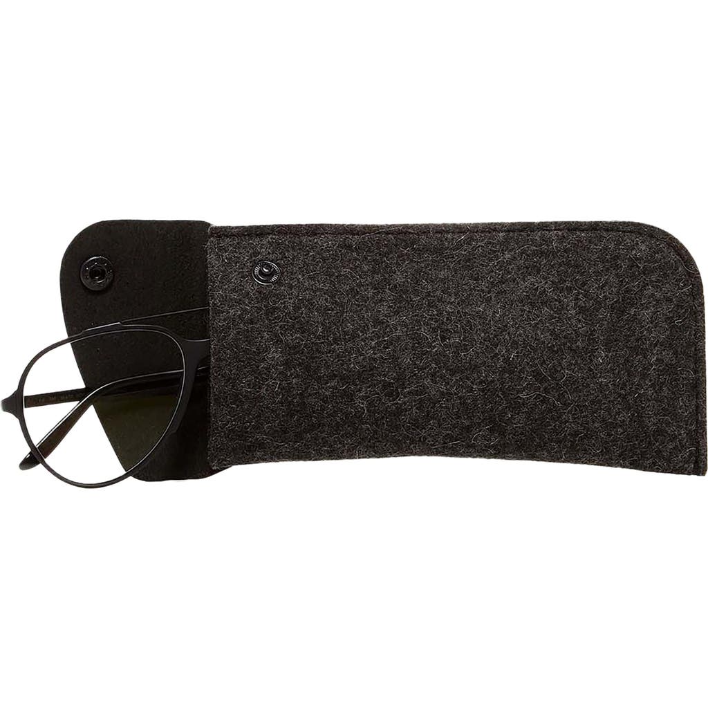 Graf Lantz Anzen Merino Wool Eyeglass Sleeve in Charcoal Black  product