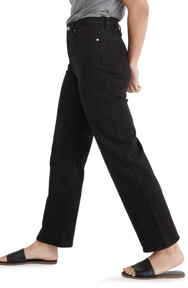 Madewell The Curvy Perfect High Waist Wide Leg Jeans, Alternate, color, 