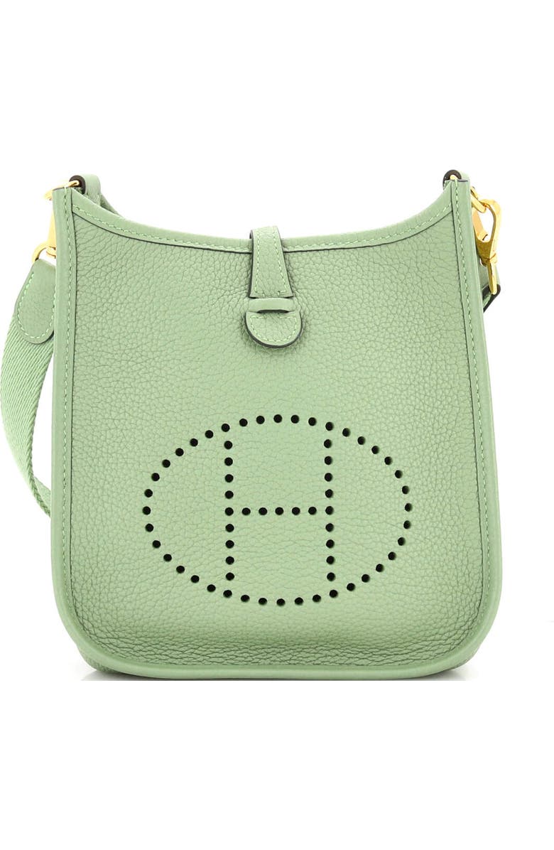 Pre-Owned Hermes Evelyne Bag Gen III Clemence TPM, Main, color, Vert Criquet