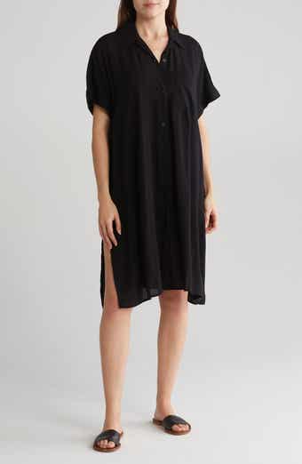 NORDSTROM RACK Everyday Button-Down Beach Cover-Up Tunic