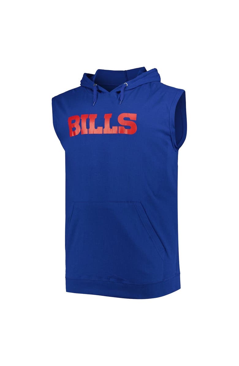 PROFILE Men's Fanatics Branded Josh Allen Royal Buffalo Bills Big & Tall Muscle Pullover Hoodie, Alternate, color,