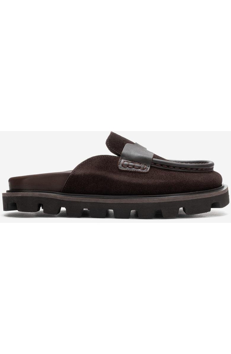 Forever & Always Shoes Vela Leather Slipper, Alternate, color, Brown Suede