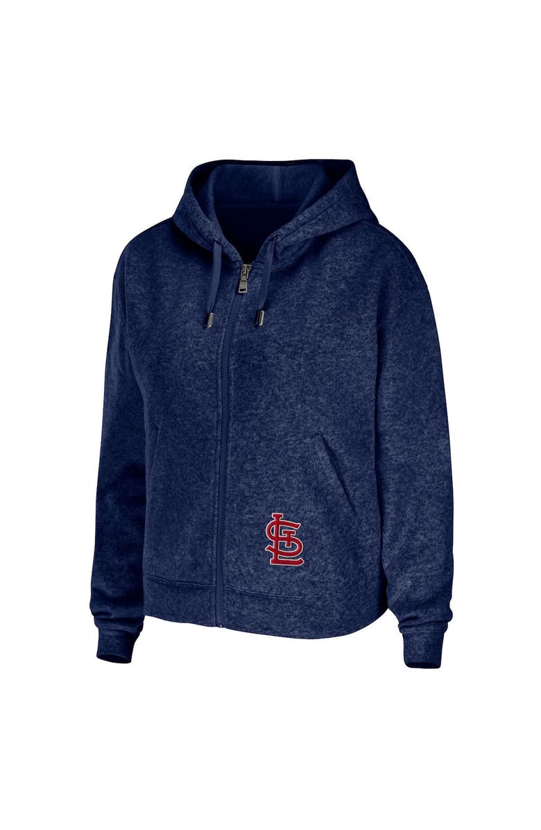 WEAR by Erin Andrews Women's WEAR by Erin Andrews Navy St. Louis Cardinals Full-Zip Hoodie, Alternate, color, 