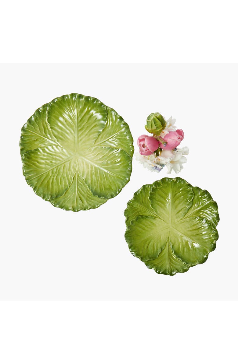 Mrs. Alice Serena Cabbage Starter Plate, Main, color, Green