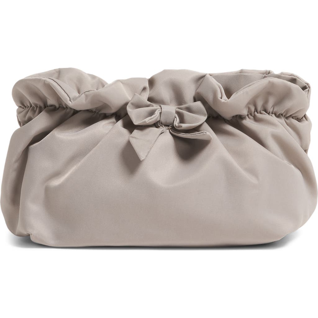 Stoney Clover Lane Bow Nylon Pouch In Gray
