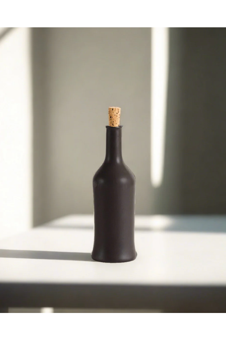 Stoneware Olive Oil Dispenser | Brutto 21 oz, Main, color, Black