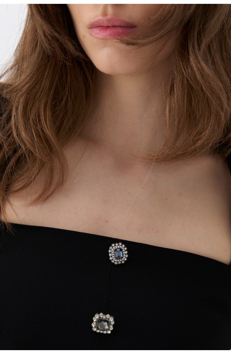 Nocturne Square Neck Midi Dress, Alternate, color,