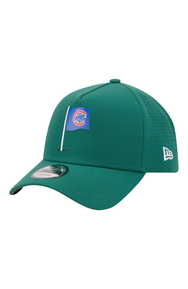 New Era Men's New Era  Green Chicago Cubs Pin Seeker 9FORTY A-Frame Adjustable Hat, Alternate, color, Green