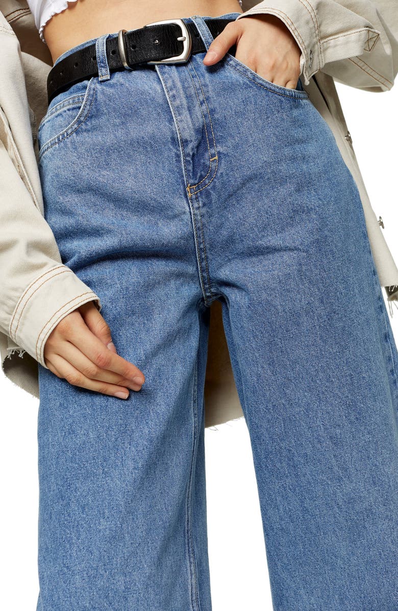 Topshop Straight Leg Baggy Jeans, Alternate, color, 