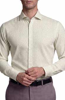Textured Pattern Long Sleeve Dress Shirt