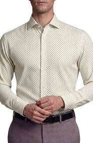 Tahari Textured Cotton Blend Dress Shirt