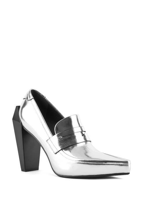 United Nude Gem Hi Loafer In Silver