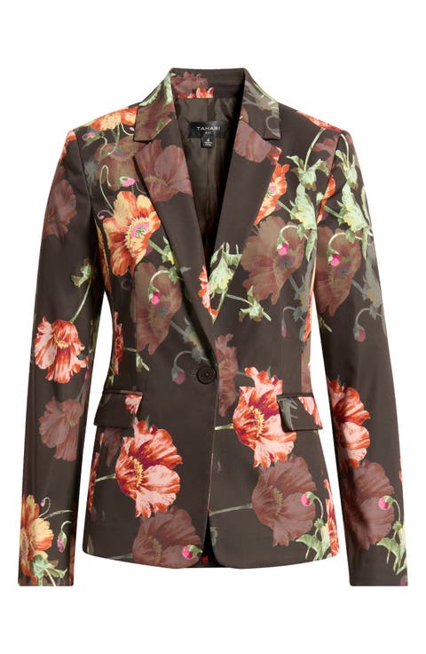 Print Sateen Blazer
