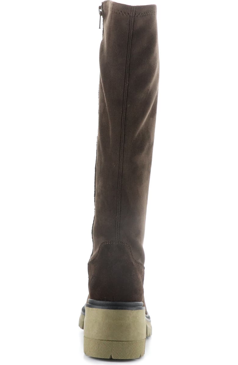 Bos. & Co. Brenna Waterproof Platform Knee High Boot, Alternate, color, Dark Brown/ Brown/ Khaki