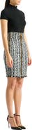 Balmain Zipped two-tone tweed skirt