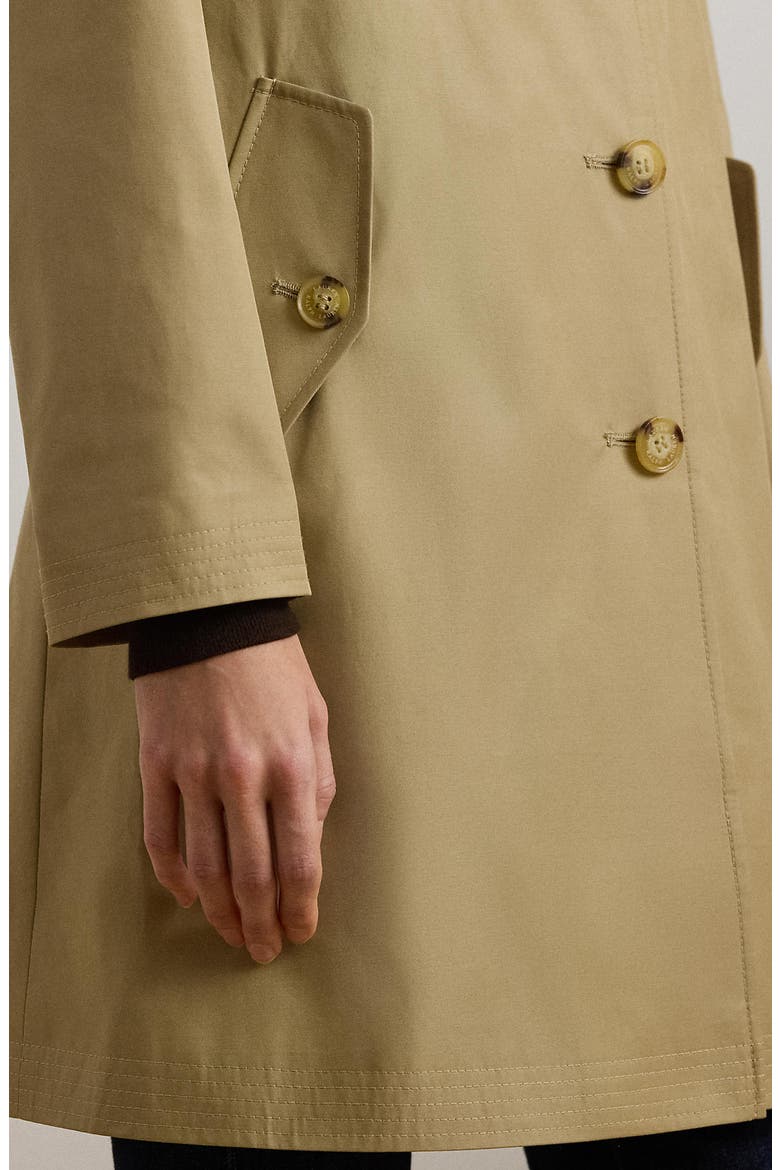 Balmacaan Hooded Raincoat, Alternate, color, BIRCH TAN