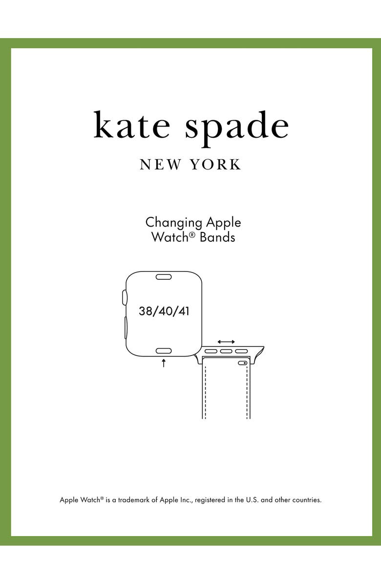 Kate Spade New York glitter 20mm Apple Watch<sup>®</sup> watchband, Alternate, color, 