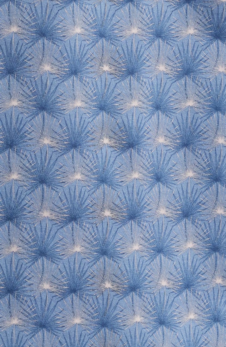 Bugatchi Cole OoohCotton<sup>®</sup> Floral Camp Shirt, Alternate, color, Cobalt