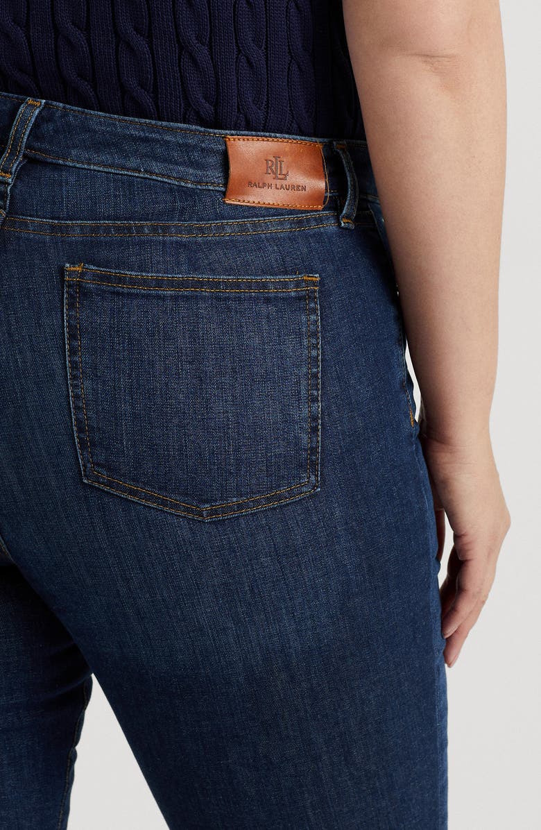 Lauren Ralph Lauren Mid Rise Straight Leg Jeans, Alternate, color, 
