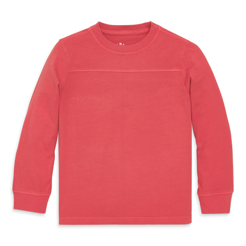 Kids Long Sleeve Garment Dyed Varsity Tee
