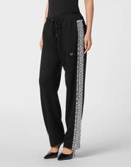PHILIPP PLEIN Jersey Jogging Pants Crystal Women