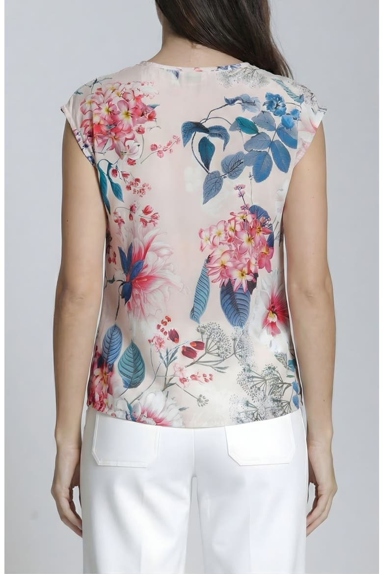 Print Cap Sleeve Shell, Alternate, color, BLUSH