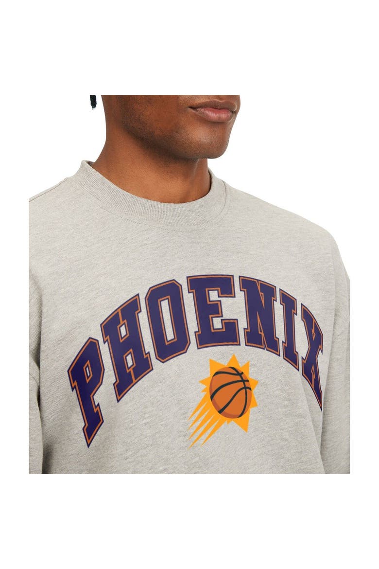 Men's Tommy Jeans Gray Phoenix Suns James Patch Pullover Sweatshirt, Alternate, color, Gray